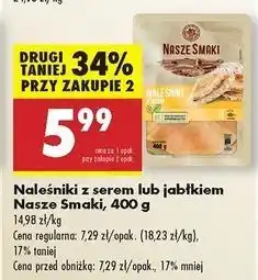 Biedronka Nalesniki z jabłkami Nasze Smaki oferta