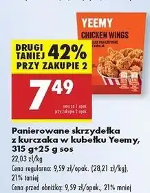 Biedronka Skrzydełka z kurczaka panierowane Yeemy oferta