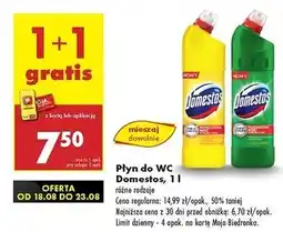 Biedronka Płyn do wc citrus fresh Domestos oferta