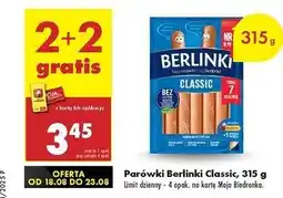 Biedronka Parówki classic Morliny Berlinki oferta