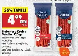 Biedronka Kabanosy drobiowo-wieprzowe Kraina Wędlin oferta