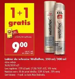 Biedronka Lakier do włosów shiny hold Wellaflex oferta