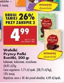 Biedronka Wafelki orzechowe Bonitki oferta