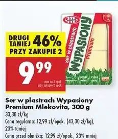 Biedronka Ser żółty premium plastry Mlekovita Wypasiony oferta