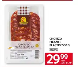 Selgros Chorizo picante plastry oferta
