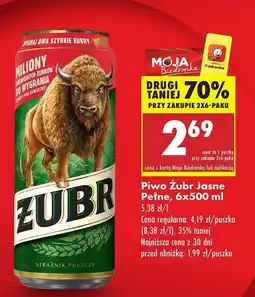 Biedronka Piwo Żubr 1768 oferta