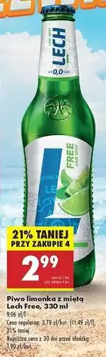Biedronka Piwo Lech Free Limonka Z Miętą oferta