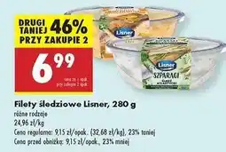Biedronka Filety śledziowe w sosie śmietanowym z kurkami Lisner Smak Sezonu oferta