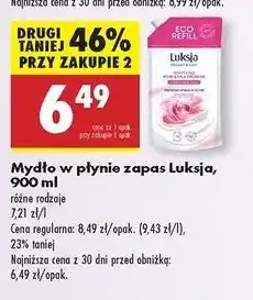 Biedronka Mydło softening rose & milk proteins Luksja Creamy Soft oferta