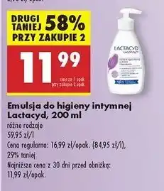 Biedronka Emulsja do higieny intymnej łagodząca Lactacyd Femina oferta