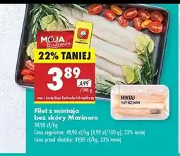 Biedronka Mintaj filet bez skóry Marinero oferta