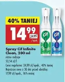Biedronka Spray do czyszczenia clean Cif oferta