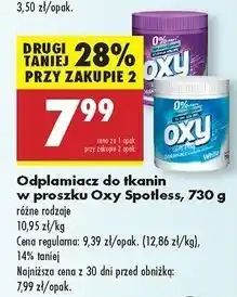 Biedronka Odplamiacz w proszku white Oxy Spotless oferta
