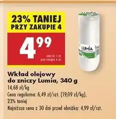 Biedronka Wkład olejowy do zniczy 340 g 120 h Lumia oferta