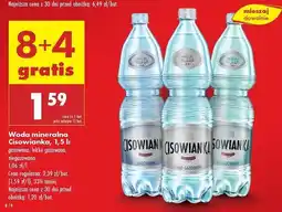 Biedronka Woda lekko gazowana Cisowianka oferta