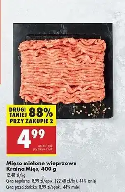 Biedronka Mięso mielone z karkówki wieprzowej Kraina Mięs oferta