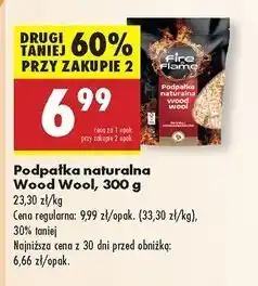 Biedronka Podpałka do grilla wełna drzewna Fire & Flame oferta