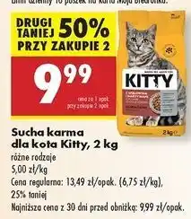 Biedronka Sucha karma dla kota - wołowina z warzywami Kitty oferta