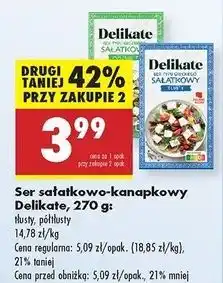 Biedronka Ser sałatkowy typu greckiego półtłusty Delikate oferta