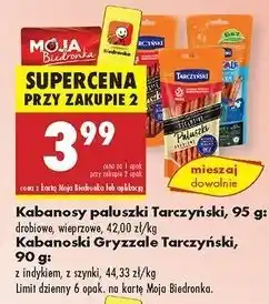 Biedronka Kabanos z indyka Tarczyński Exclusive oferta