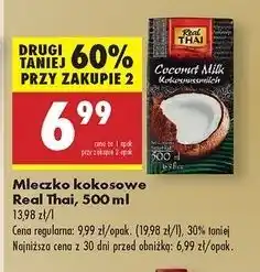 Biedronka Mleczko kokosowe Real Thai oferta