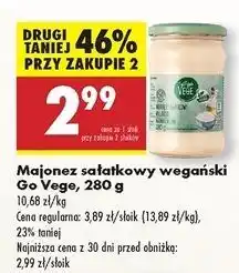Biedronka Majonez sałatkowy wegański Govege oferta