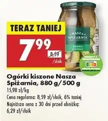 Biedronka Ogórki kiszone Nasza Spiżarnia oferta