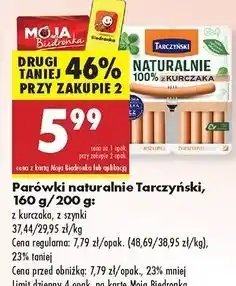 Biedronka Parówki z kurczaka Tarczyński oferta