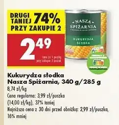 Biedronka Kukurydza słodka Nasza Spiżarnia oferta