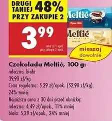 Biedronka Czekolada biała Meltie oferta