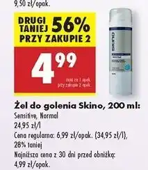 Biedronka Żel do golenia normal Skino oferta