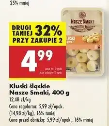 Biedronka Kluski śląśkie Nasze Smaki oferta