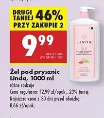 Biedronka Żel pod prysznic micelarny rhubarb Linda oferta