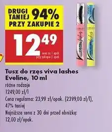 Biedronka Tusz do rzęs wodoodporny Eveline Viva Volume oferta