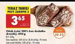 Biedronka Chleb żytni bez drożdży oferta