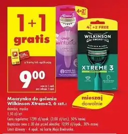 Biedronka Maszynka do golenia Wilkinson Xtreme 3 Beauty Sensitive oferta