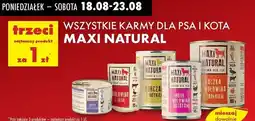Biedronka Karma dla kota kurczak z indykiem Maxi Natural oferta