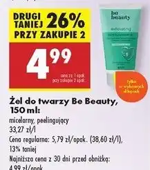 Biedronka Żel do mycia twarzy peelingujący Be Beauty oferta