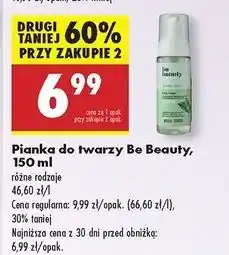 Biedronka Pianka do twarzy green tea Be Beauty oferta