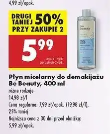 Biedronka Płyn micelarny hydro intense Be Beauty oferta