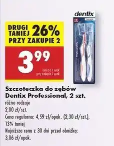 Biedronka Szczoteczka do zębów professional średnia Dentix oferta