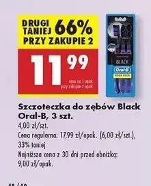 Biedronka Szczoteczka do zębów black Oral-B Allrounder oferta