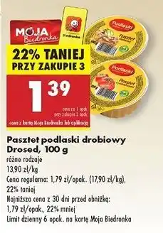 Biedronka Pasztet z pomidorami Drosed Podlaski oferta