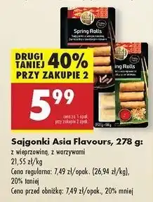 Biedronka Sajgonki z warzywami Asia Flavours oferta