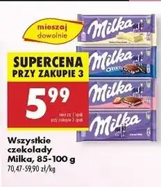 Biedronka Czekolada biała Milka oferta