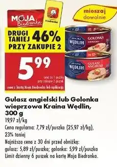 Biedronka Golonka wieprzowa Kraina Wędlin oferta