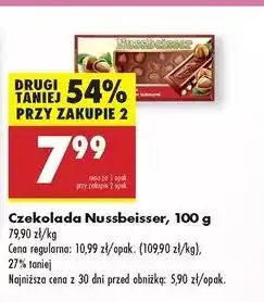 Biedronka Czekolada mleczna z całymi orzechami Alpen Gold Nussbeisser oferta