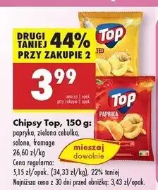 Biedronka Chipsy fromage Top Chips oferta