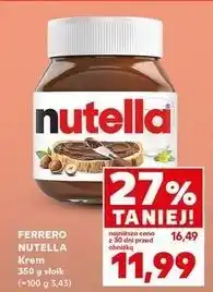 Kaufland Krem czekoladowo-orzechowy Nutella oferta