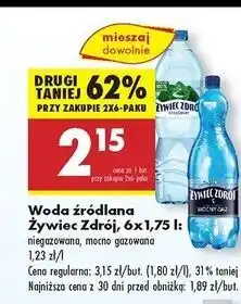 Biedronka Woda niegazowana Żywiec Zdrój oferta